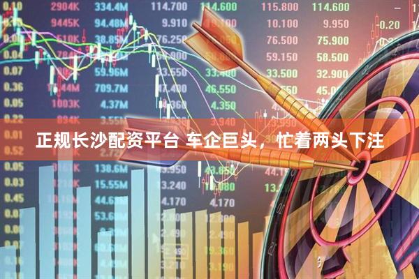 正规长沙配资平台 车企巨头，忙着两头下注